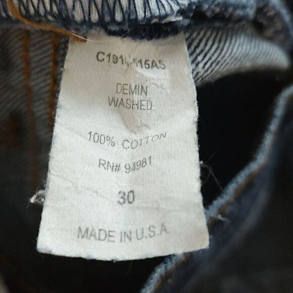 Forever Premium denim jean rough hem short shorts Sz 30 - Picture 7 of 7